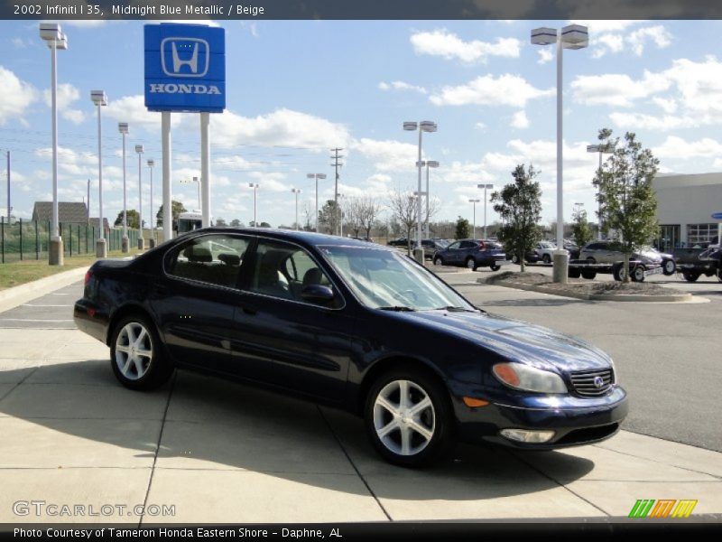 Midnight Blue Metallic / Beige 2002 Infiniti I 35