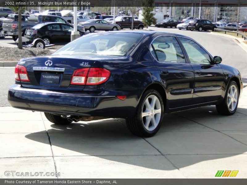 Midnight Blue Metallic / Beige 2002 Infiniti I 35