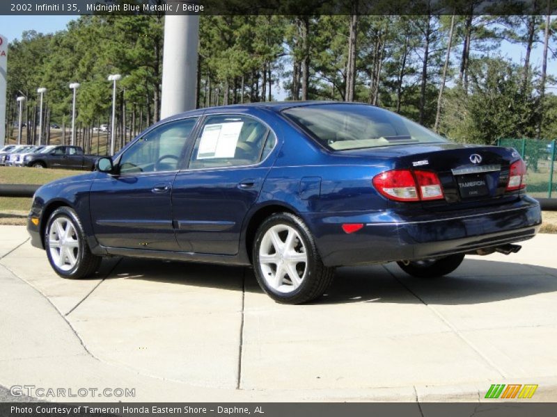 Midnight Blue Metallic / Beige 2002 Infiniti I 35