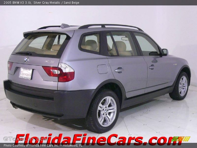 Silver Gray Metallic / Sand Beige 2005 BMW X3 3.0i