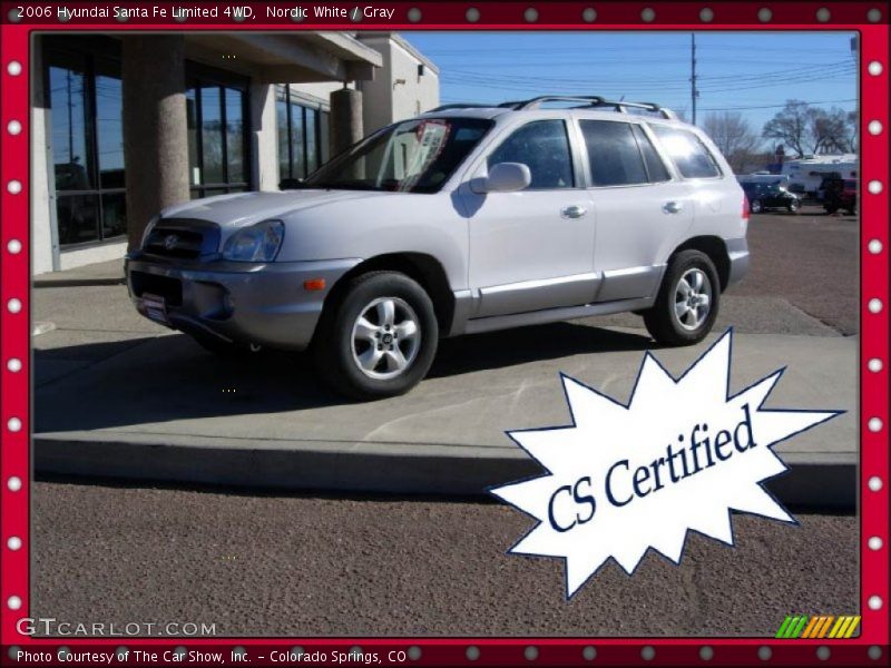 Nordic White / Gray 2006 Hyundai Santa Fe Limited 4WD