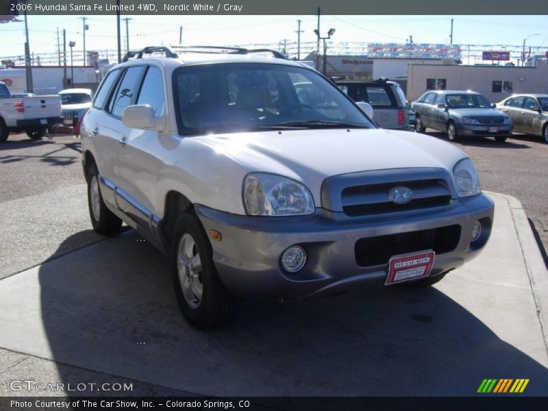 Nordic White / Gray 2006 Hyundai Santa Fe Limited 4WD