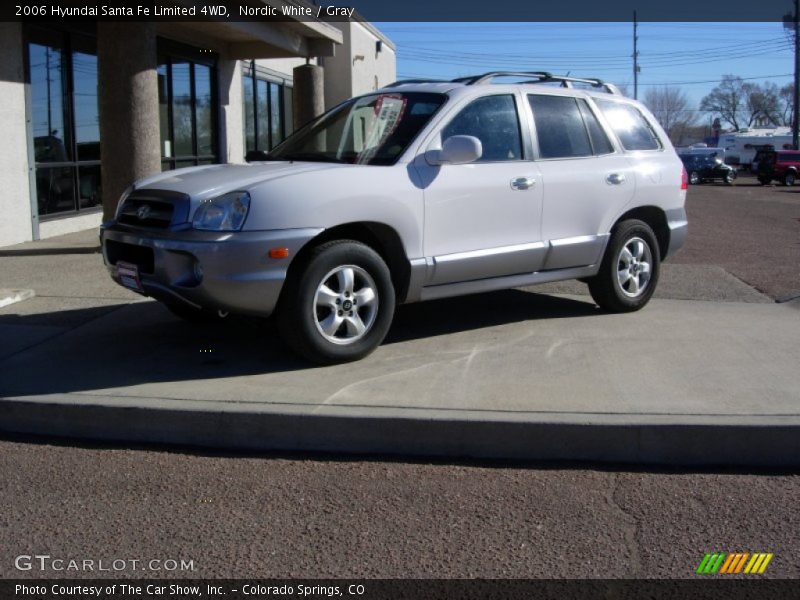Nordic White / Gray 2006 Hyundai Santa Fe Limited 4WD