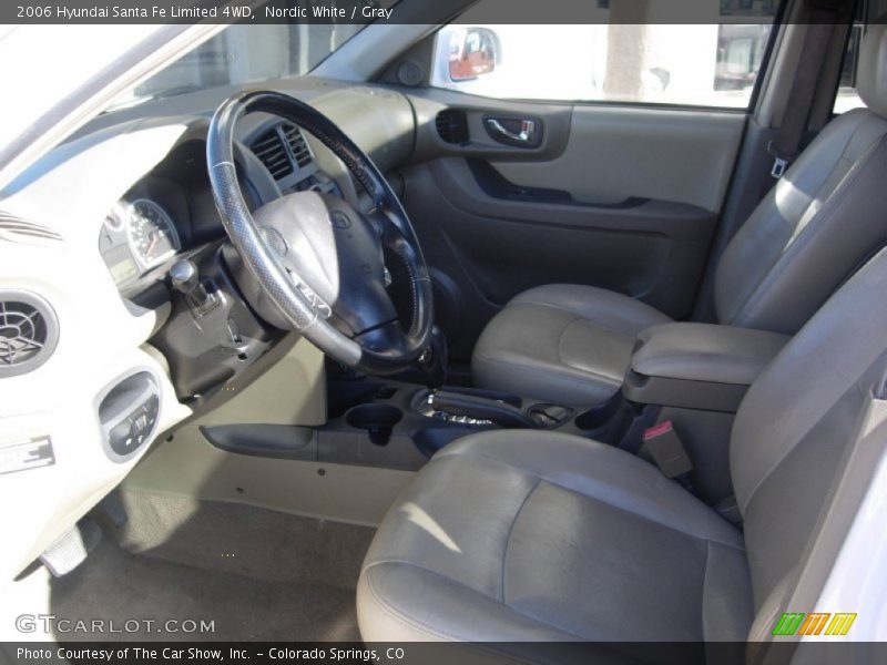 Nordic White / Gray 2006 Hyundai Santa Fe Limited 4WD