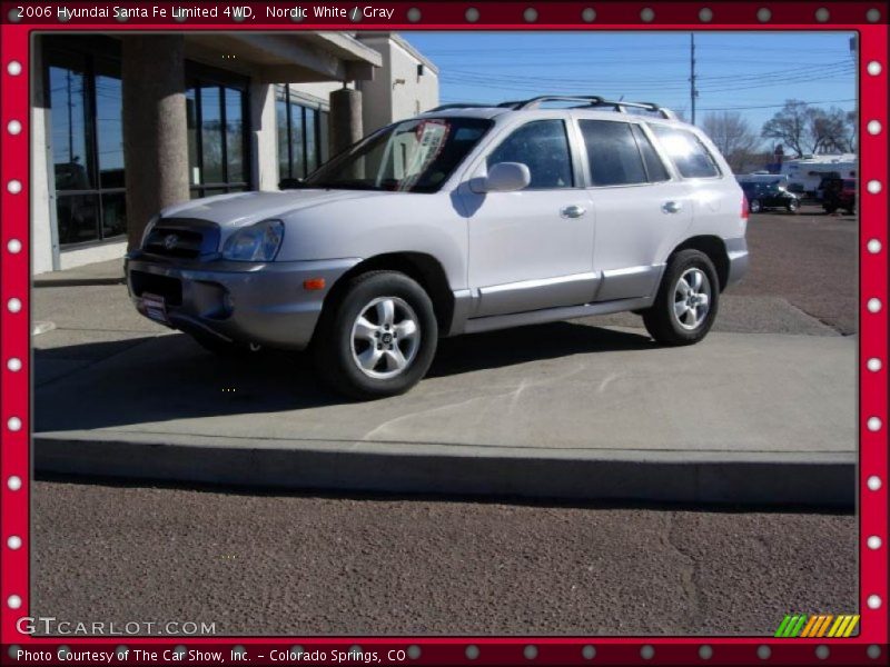 Nordic White / Gray 2006 Hyundai Santa Fe Limited 4WD