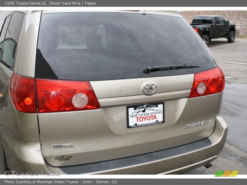 Desert Sand Mica / Taupe 2006 Toyota Sienna LE