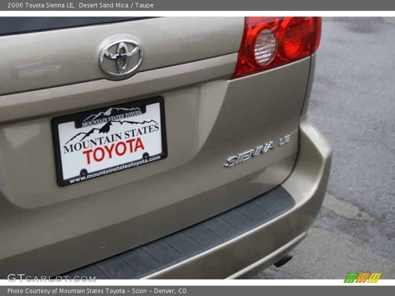 Desert Sand Mica / Taupe 2006 Toyota Sienna LE