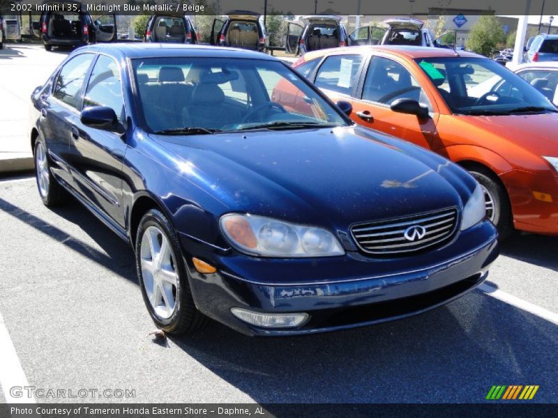 Midnight Blue Metallic / Beige 2002 Infiniti I 35