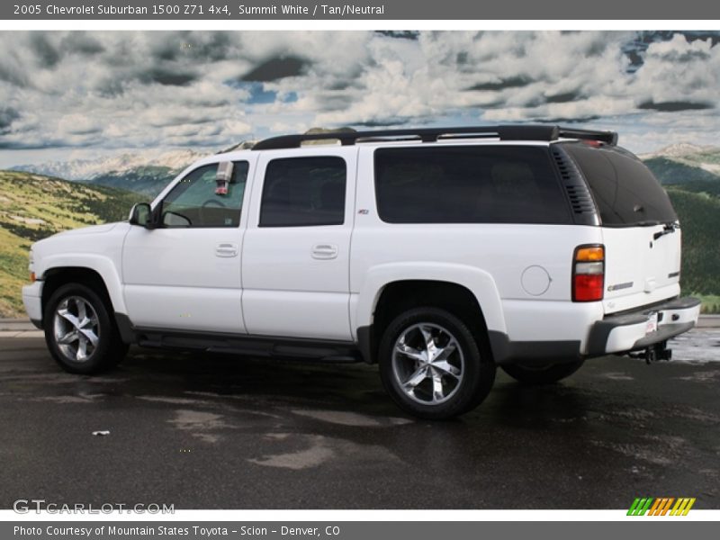 Summit White / Tan/Neutral 2005 Chevrolet Suburban 1500 Z71 4x4