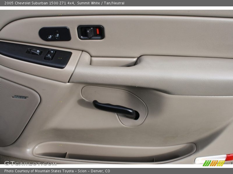 Summit White / Tan/Neutral 2005 Chevrolet Suburban 1500 Z71 4x4
