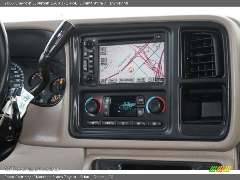 Summit White / Tan/Neutral 2005 Chevrolet Suburban 1500 Z71 4x4