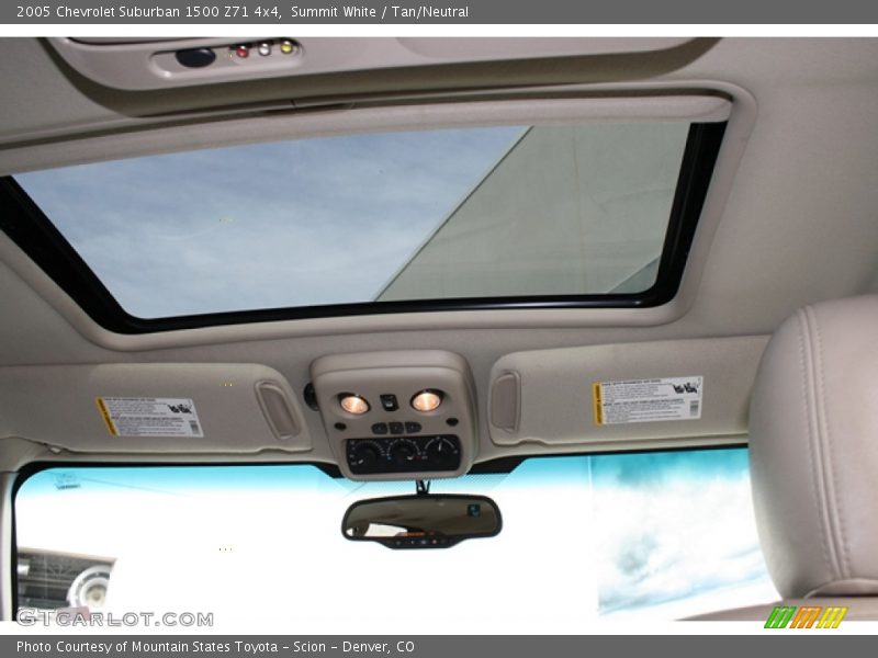 Summit White / Tan/Neutral 2005 Chevrolet Suburban 1500 Z71 4x4