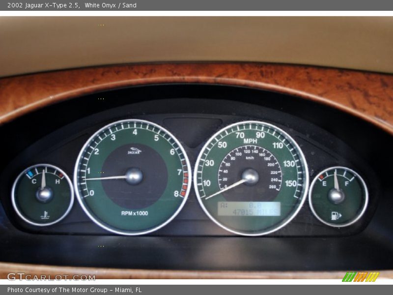  2002 X-Type 2.5 2.5 Gauges