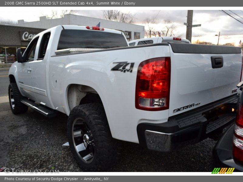 Summit White / Ebony 2008 GMC Sierra 2500HD SLT Extended Cab 4x4