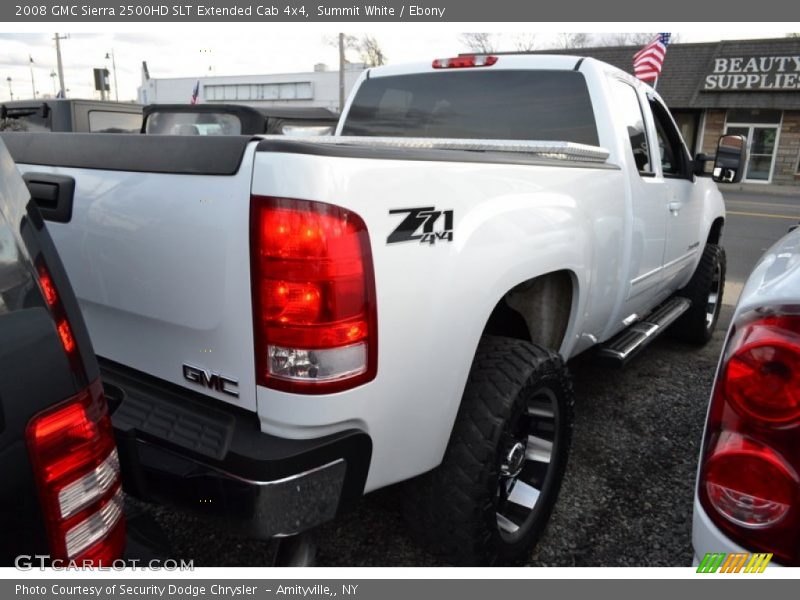 Summit White / Ebony 2008 GMC Sierra 2500HD SLT Extended Cab 4x4