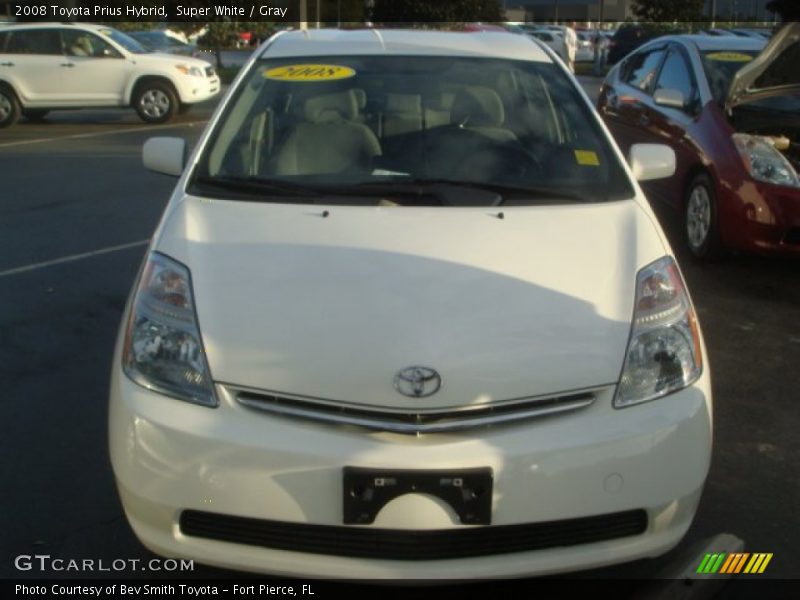 Super White / Gray 2008 Toyota Prius Hybrid