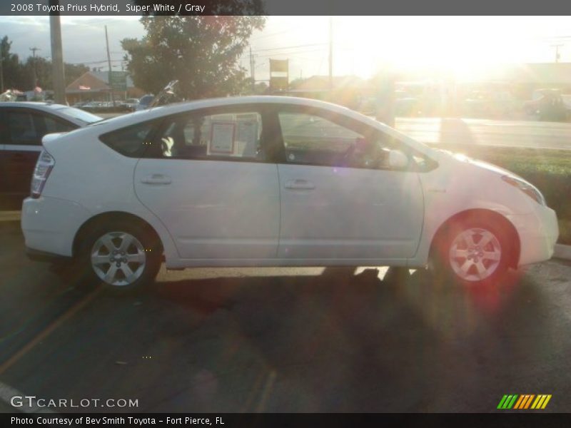 Super White / Gray 2008 Toyota Prius Hybrid
