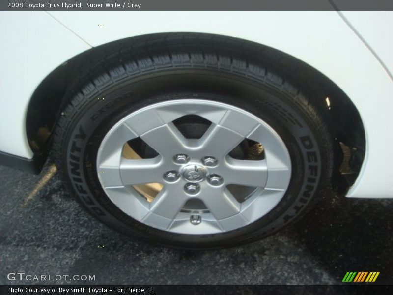 Super White / Gray 2008 Toyota Prius Hybrid