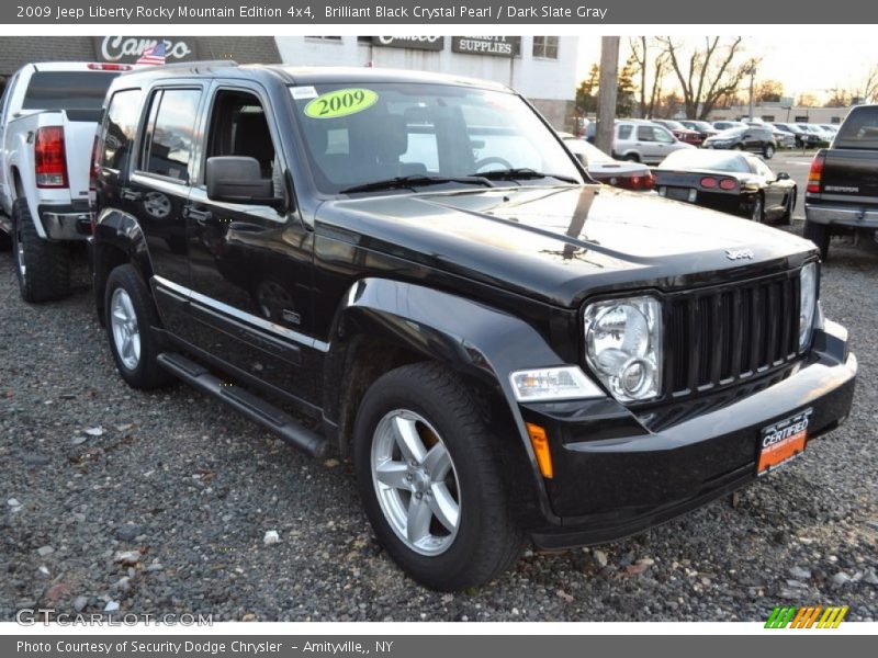 Brilliant Black Crystal Pearl / Dark Slate Gray 2009 Jeep Liberty Rocky Mountain Edition 4x4