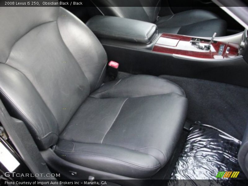 Obsidian Black / Black 2008 Lexus IS 250