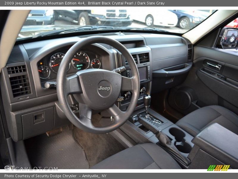 Brilliant Black Crystal Pearl / Dark Slate Gray 2009 Jeep Liberty Rocky Mountain Edition 4x4