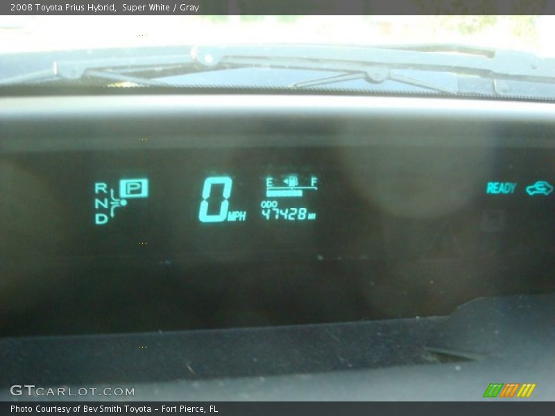Super White / Gray 2008 Toyota Prius Hybrid