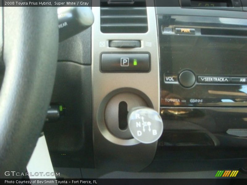 Super White / Gray 2008 Toyota Prius Hybrid