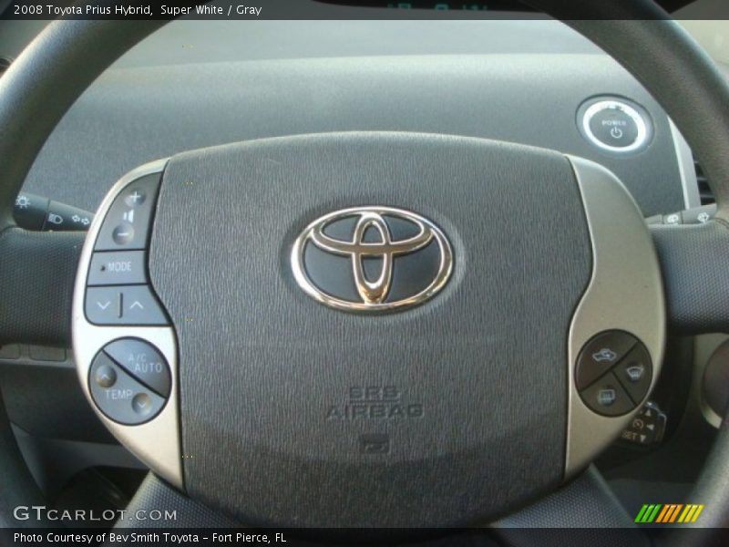 Super White / Gray 2008 Toyota Prius Hybrid