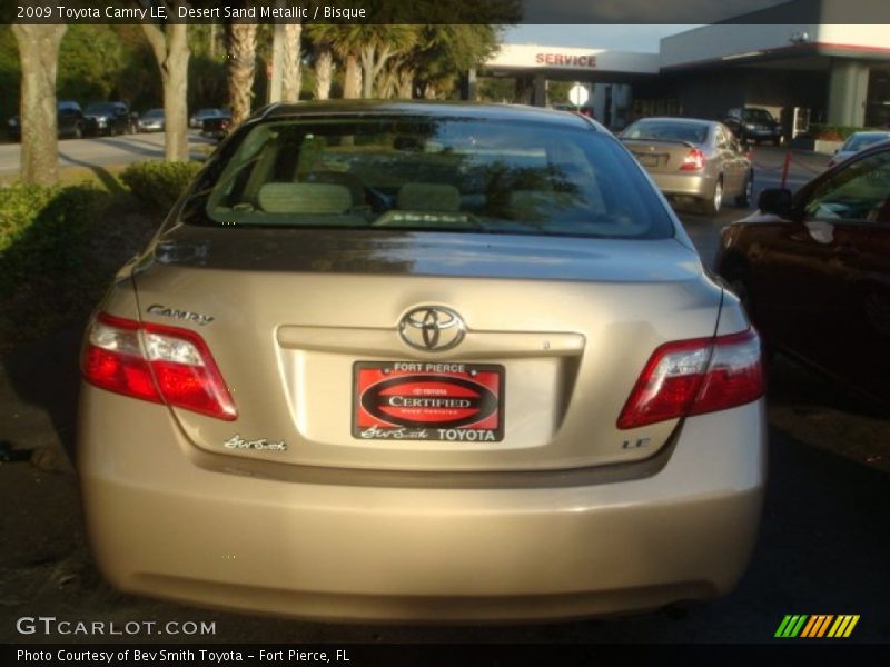 Desert Sand Metallic / Bisque 2009 Toyota Camry LE