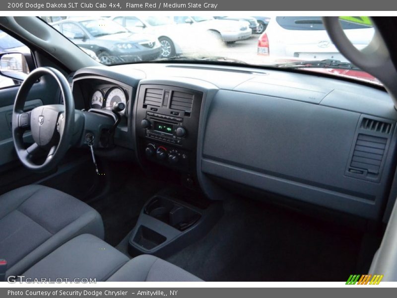 Flame Red / Medium Slate Gray 2006 Dodge Dakota SLT Club Cab 4x4