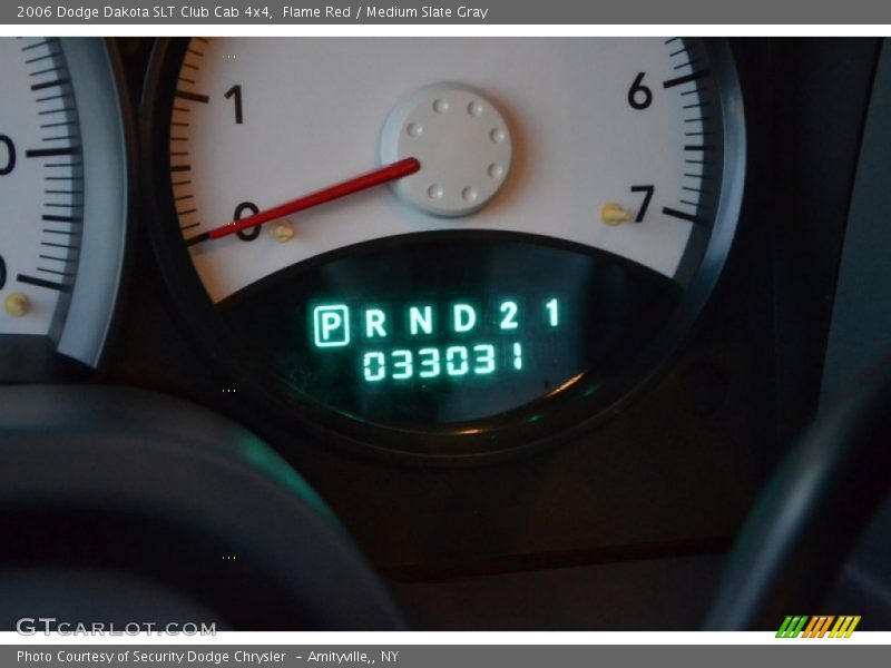 Flame Red / Medium Slate Gray 2006 Dodge Dakota SLT Club Cab 4x4