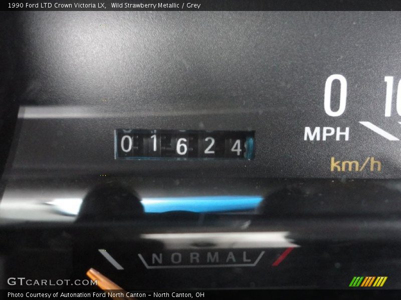 Wild Strawberry Metallic / Grey 1990 Ford LTD Crown Victoria LX
