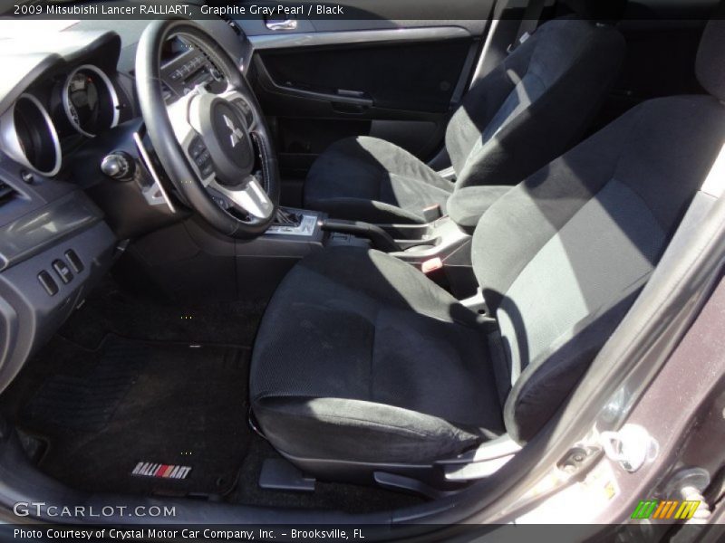 Graphite Gray Pearl / Black 2009 Mitsubishi Lancer RALLIART