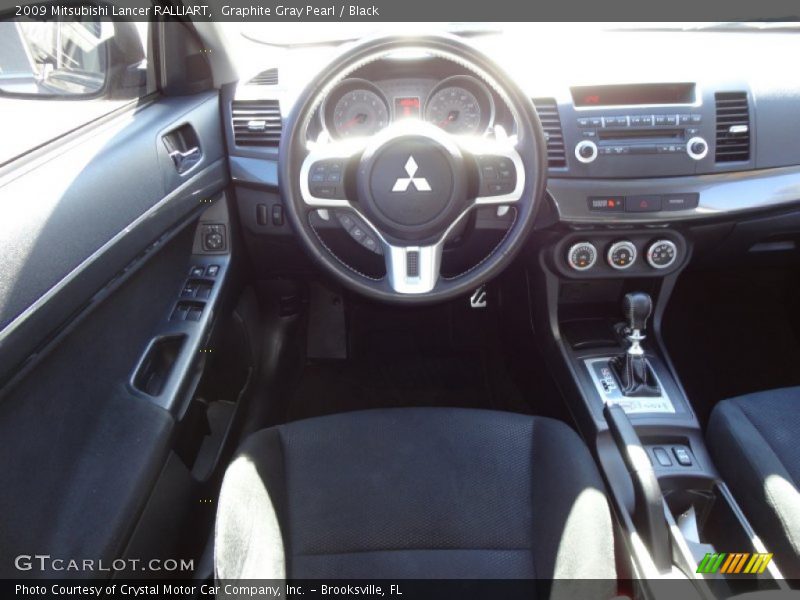 Graphite Gray Pearl / Black 2009 Mitsubishi Lancer RALLIART