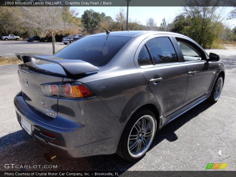 Graphite Gray Pearl / Black 2009 Mitsubishi Lancer RALLIART