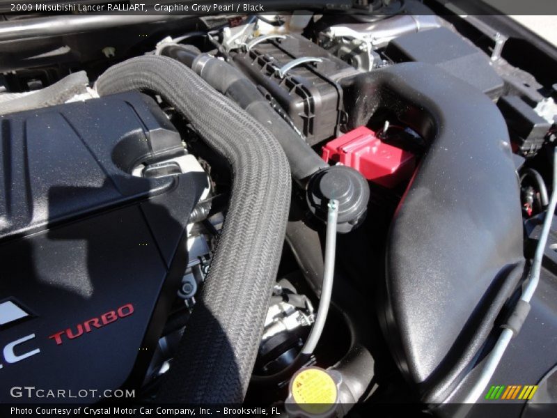 Graphite Gray Pearl / Black 2009 Mitsubishi Lancer RALLIART
