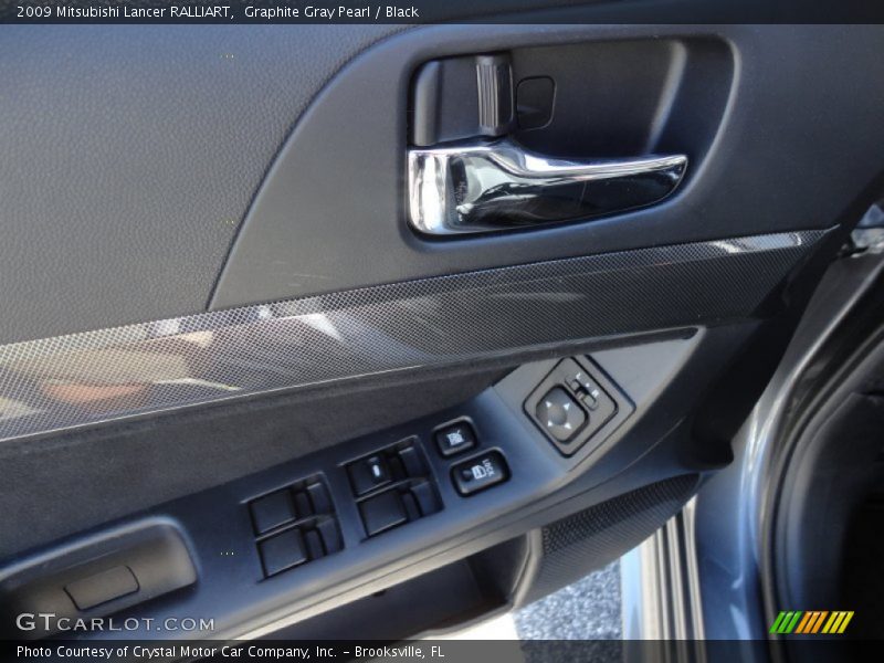 Graphite Gray Pearl / Black 2009 Mitsubishi Lancer RALLIART