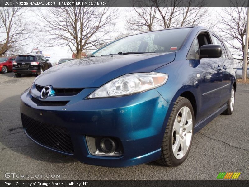 Phantom Blue Mica / Black 2007 Mazda MAZDA5 Sport