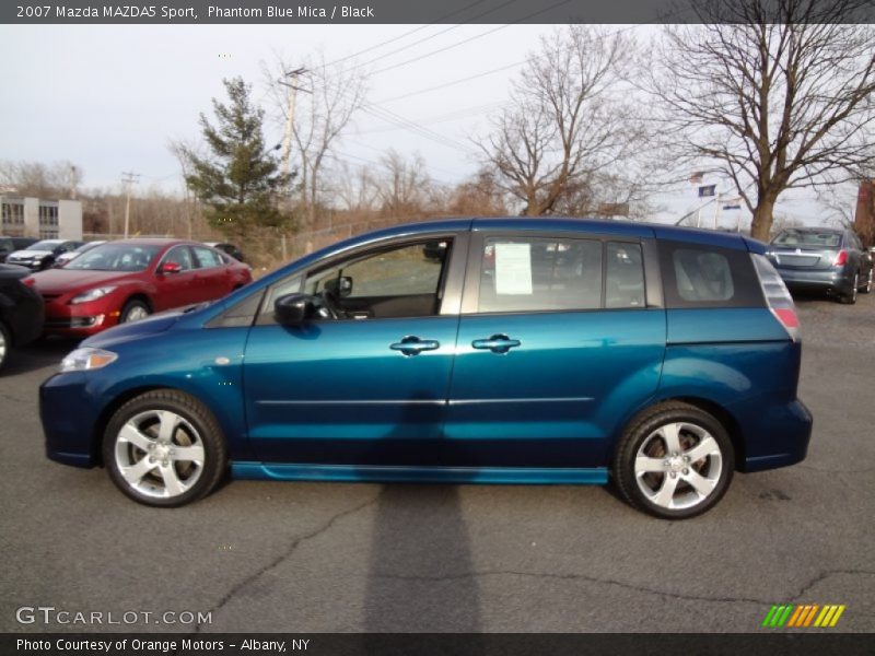Phantom Blue Mica / Black 2007 Mazda MAZDA5 Sport