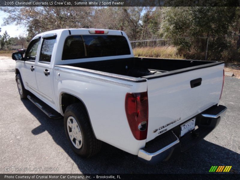 Summit White / Sport Pewter 2005 Chevrolet Colorado LS Crew Cab