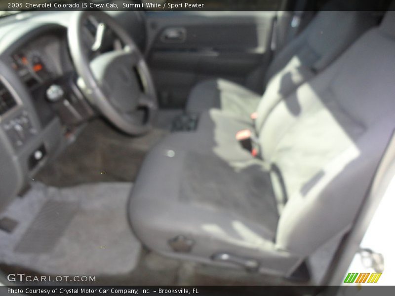 Summit White / Sport Pewter 2005 Chevrolet Colorado LS Crew Cab
