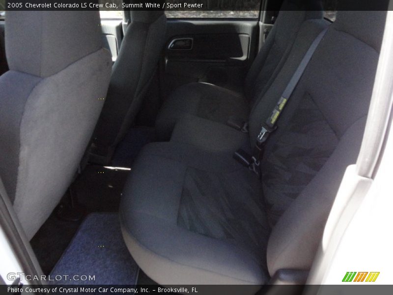 Summit White / Sport Pewter 2005 Chevrolet Colorado LS Crew Cab