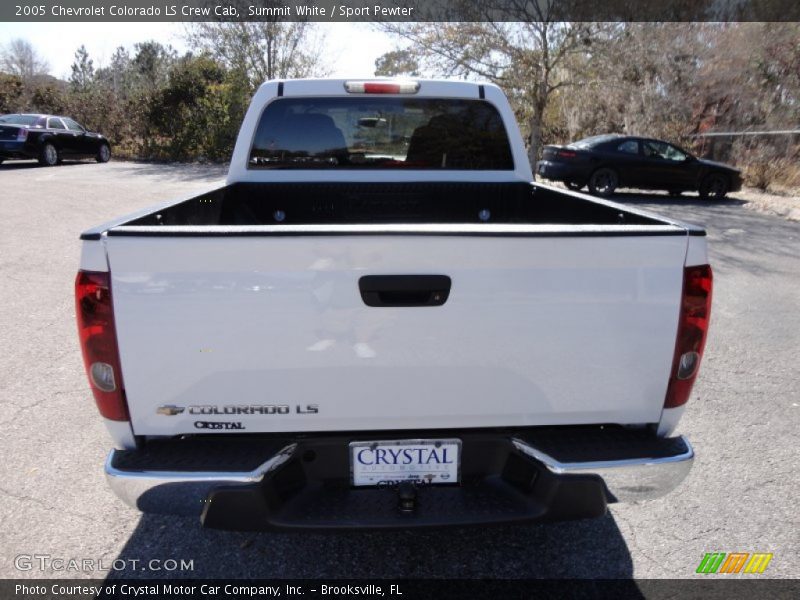 Summit White / Sport Pewter 2005 Chevrolet Colorado LS Crew Cab