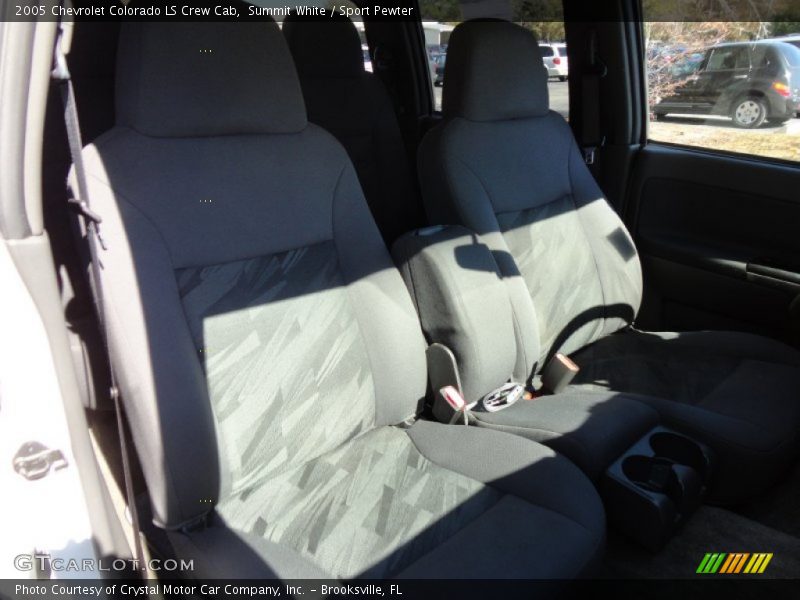Summit White / Sport Pewter 2005 Chevrolet Colorado LS Crew Cab