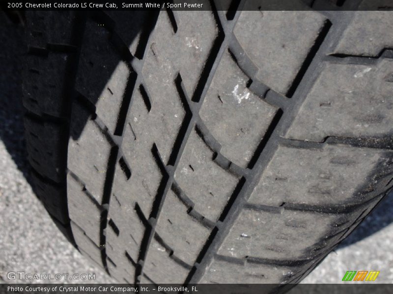 Summit White / Sport Pewter 2005 Chevrolet Colorado LS Crew Cab