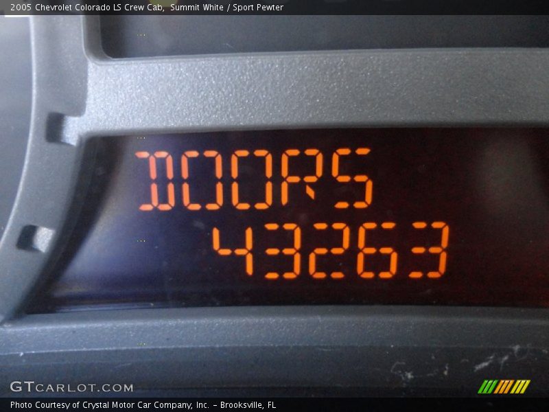 Summit White / Sport Pewter 2005 Chevrolet Colorado LS Crew Cab
