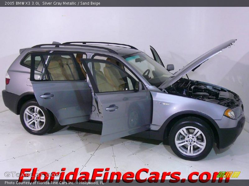 Silver Gray Metallic / Sand Beige 2005 BMW X3 3.0i
