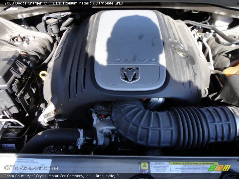 Dark Titanium Metallic / Dark Slate Gray 2008 Dodge Charger R/T