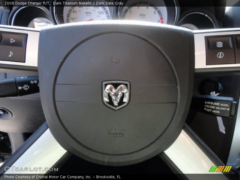 Dark Titanium Metallic / Dark Slate Gray 2008 Dodge Charger R/T