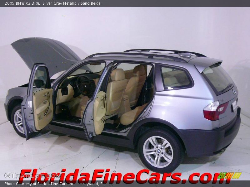 Silver Gray Metallic / Sand Beige 2005 BMW X3 3.0i